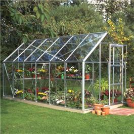 Halls Silver Aluminium Universal 12 x 6 Metal Greenhouse