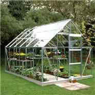 Halls Silver Aluminium Universal 12 x 8 Metal Greenhouse