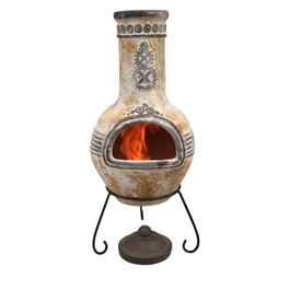 Azteca Clay Chiminea - Large
