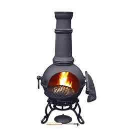 Extra Large Black Toledo Chiminea