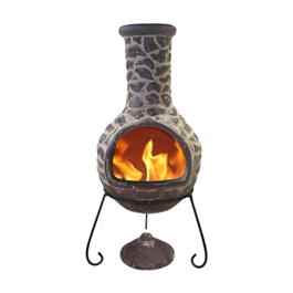 Cantera Brown Clay Chiminea - Large
