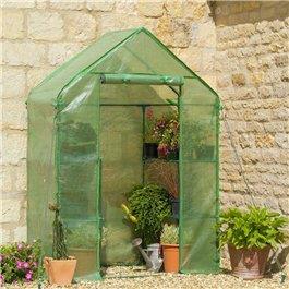 Gardman Compact Walk In Greenhouse Plastic Greenhouse