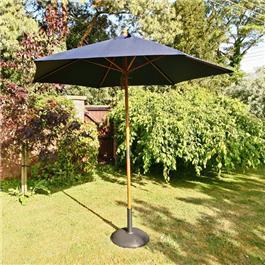 Sturdi 25m Hardwood Frame Garden Parasol Navy Blue