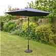 BillyOh 25m Navy Blue Sturdi Plus Aluminium Crank Tilt Garden Parasol