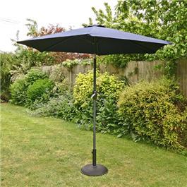 25m Sturdi Plus Aluminium Crank and Tilt Garden Parasol Navy