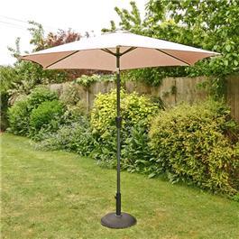 25m Sturdi Plus Aluminium Crank and Tilt Garden Parasol Taupe