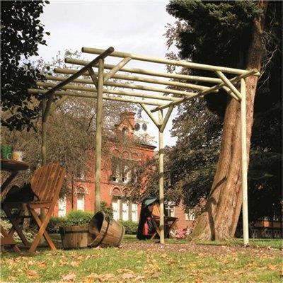 Rustic Rose Pergola