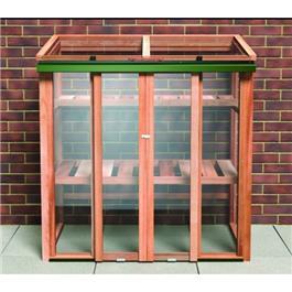 Upright Coldframe with Cedar Back