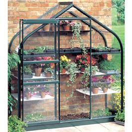 Halls Green Aluminium Supreme 6 x 2 Metal Greenhouse