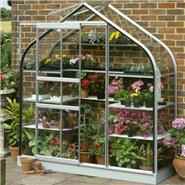 Halls Silver Aluminium Supreme 6 x 2 Metal Greenhouse