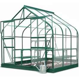 Halls Green Aluminium Supreme 6 x 6 Metal Greenhouse