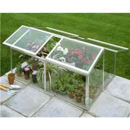 Halls Silver Aluminium Jumbo Cold Frame 4 x 3