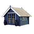 Hillhout Fryslan Reed Roof Log Cabin