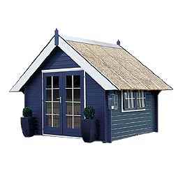 Hillhout Fryslan Reed Roof Log Cabin