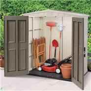 Keter Plastic Sheds - Apex 6 x 3 Plastic Garden Shed