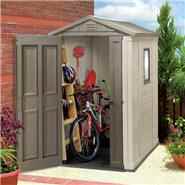 Keter Plastic Shed - Apex 6 x 4 Plastic Garden Shed