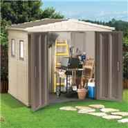 Keter Plastic Sheds - Apex 8 x 6 Plastic Garden Shed