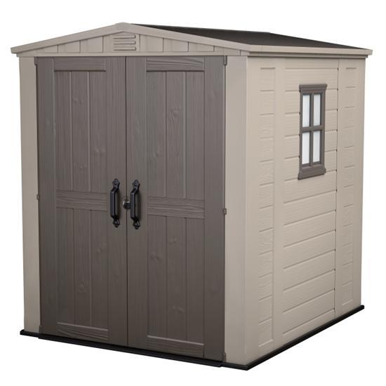 Keter Plastic Sheds - Factor 6 x 6 Plastic Garden Shed - Cheap Plastic ...