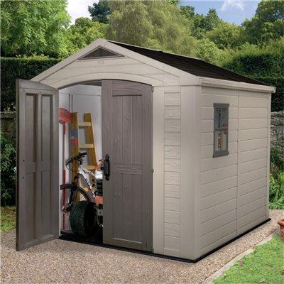 ... Keter Garden Store Sheds Keter Plastic Sheds - Factor 8 x 8 Plastic