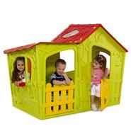 Keter Magic Villa Green & Red Plastic Playhouse 