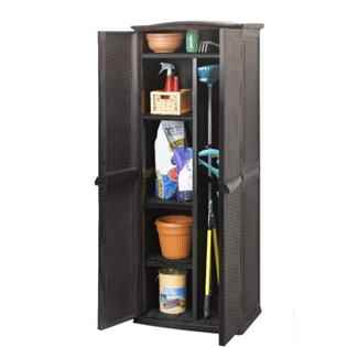 Keter Rattan Style Multi Purpose Plastic Shed Garden Storage Unit
