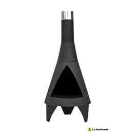 La Hacienda Colorado Small Black Chiminea Galvanised Steel