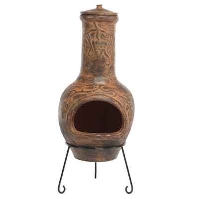 Lifestyle Toluca Clay Chiminea