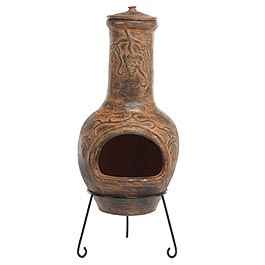 Lifestyle Toluca Clay Chiminea