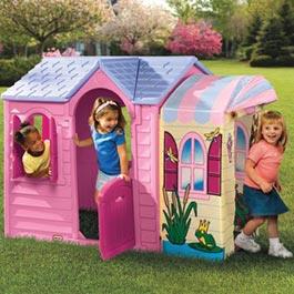 Little Tikes Princess Garden Plastic Playhouse