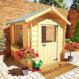 Playhouse Mad Dash Child's Log Cabin 4' x 4'