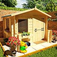 Mad Dash Junior Log Cabin Wooden Playhouse Including Floor