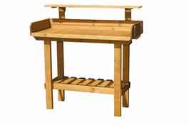 Deluxe Wooden Potting Table