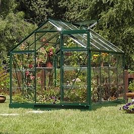 Palram Greenline 6'x4' Polycarbonate Glazed Greenhouse Metal Greenhouse