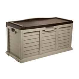 Large - Garden Storage Box with Seat Plastic Storage