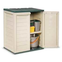 Compact Utility Cabinet with Shelf Plastic Storage