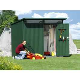 Avantgarde Large Heavy Duty Metal Shed 9x7 - Dark Green