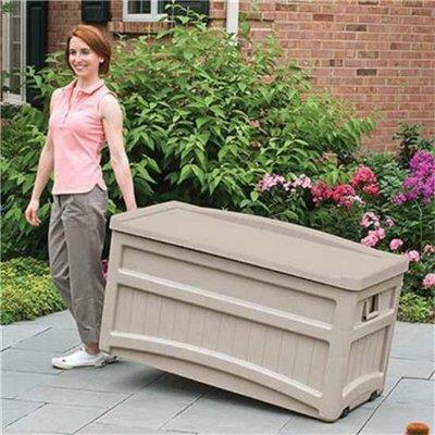 BillyOh Suncast Deck Box with Wheels and Seat - 276 Litre Capacity