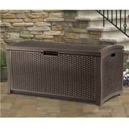 Suncast Rattan Garden Storage Deck Box