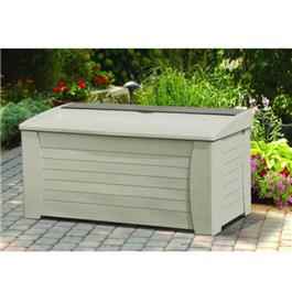 Suncast XL Garden Storage Deck Box with Seat
