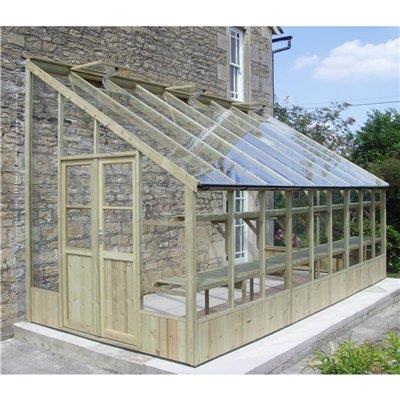 Wood Lean to Greenhouse