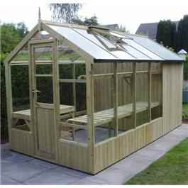 BillyOh Swallow Kingfisher Combination Pressure Treated Wooden Greenhouse