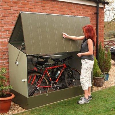 Trimetals Metal Bicycle Store Bike Shed Metal Sheds Garden