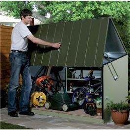 Trimetals Storeguard Storage Unit is a great garden storage unit designed to be space saving and durable. Its pvc and galvanised steel construction ensures its long lasting and 2 padlock points ensures sercurity.