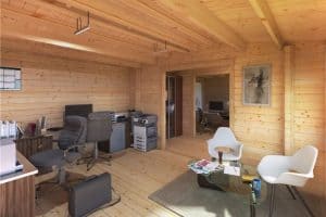 home garden office log cabin