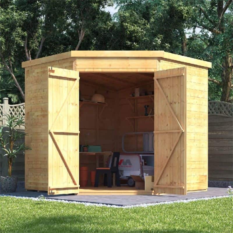Best large wooden sheds - BillyOh Expert Tongue and Groove Corner Workshop Shed