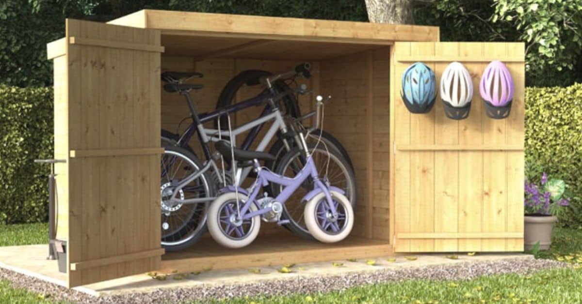 wall mounted bike shelter