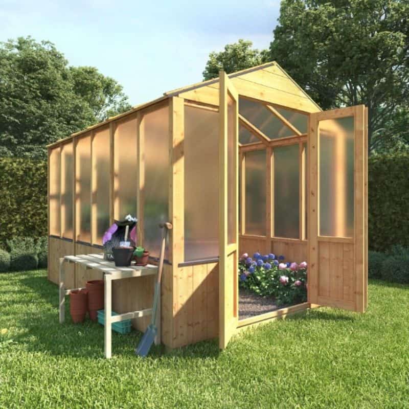 BillyOh 4000 Lincoln Wooden Polycarbonate Greenhouse