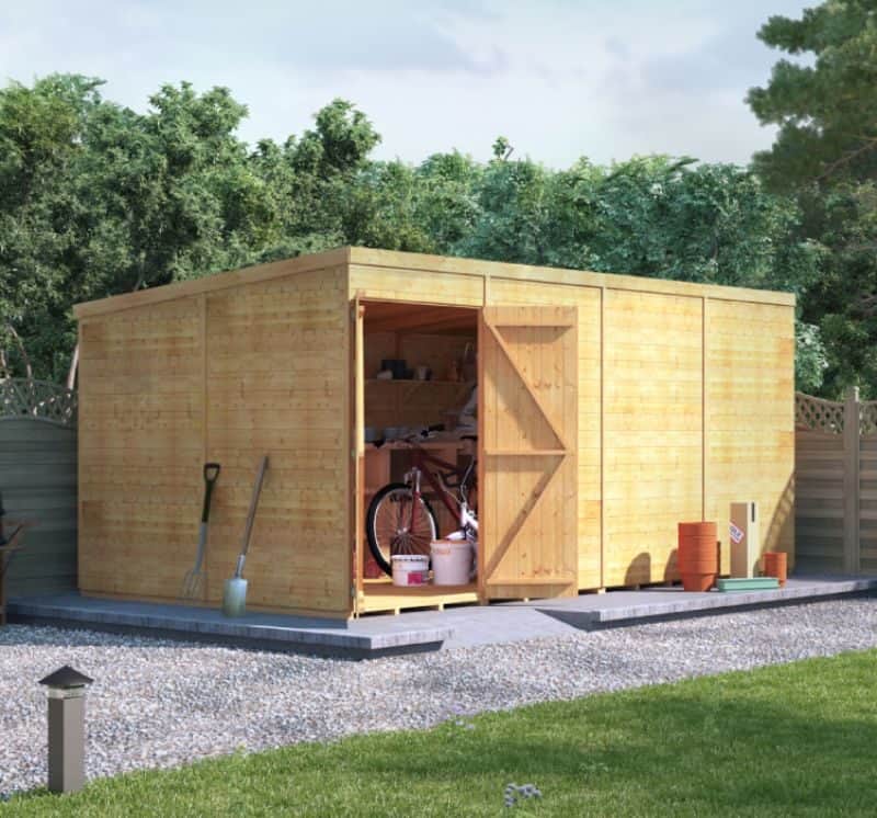 Using your large shed as a bike store