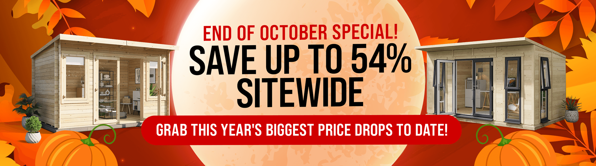 end of october sapecial save up to 54% off sitewide