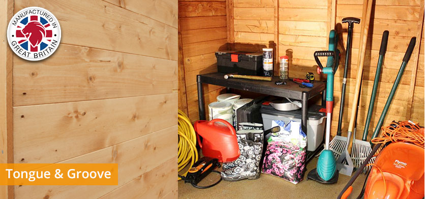BillyOh Mini Master Tongue and Groove Pent Store Shed 
